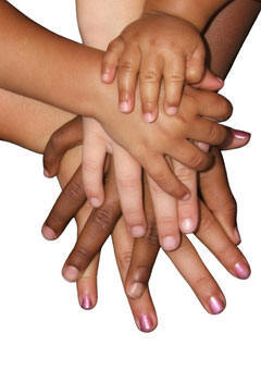 inclusion hands together